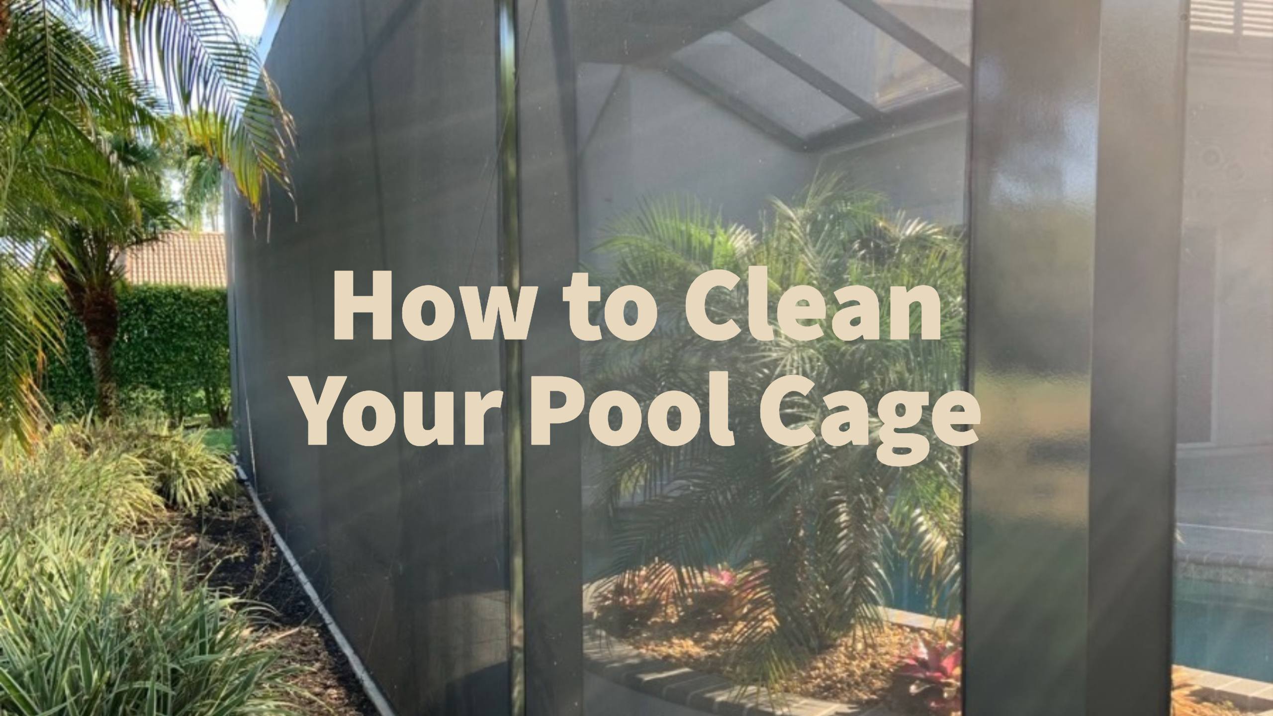 How to Clean Your Pool Cage